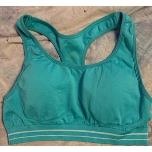 Gaiam Yoga Women's‎ Green Padded Medium Impact Sports Bra, Medium